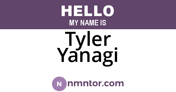 Tyler Yanagi