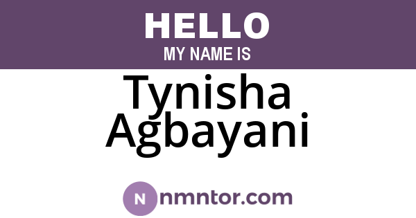 Tynisha Agbayani