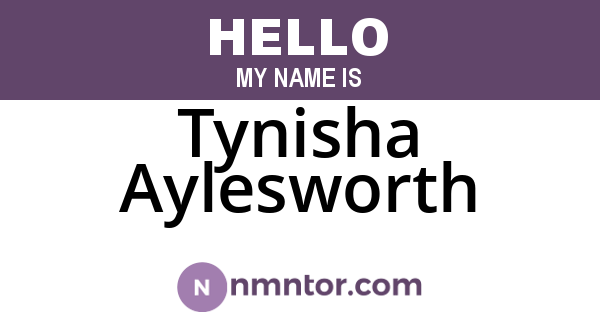 Tynisha Aylesworth