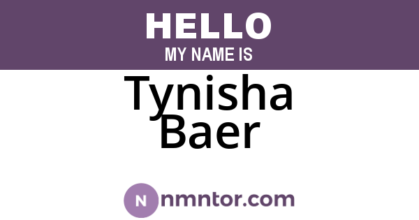 Tynisha Baer