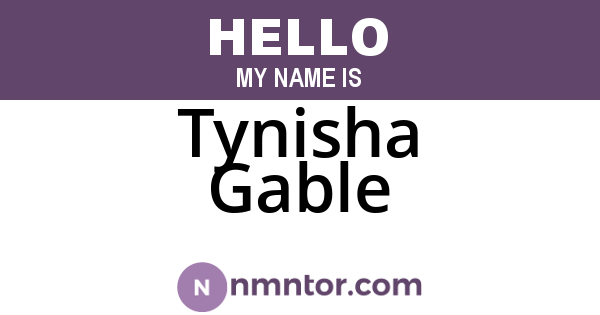 Tynisha Gable