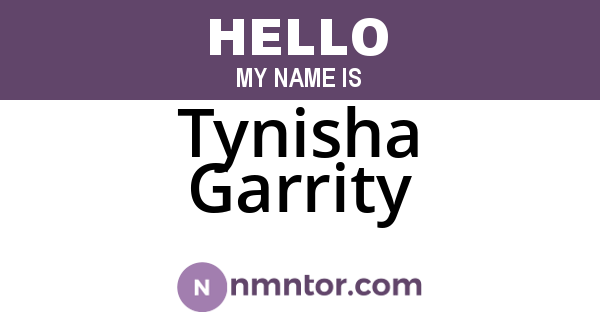 Tynisha Garrity