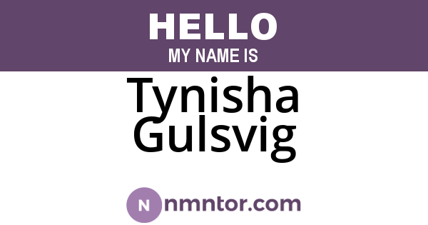 Tynisha Gulsvig