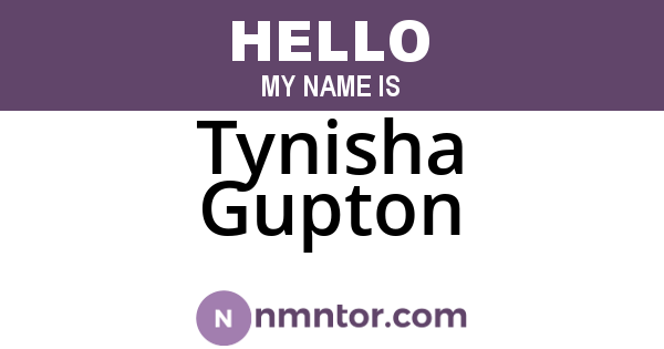 Tynisha Gupton