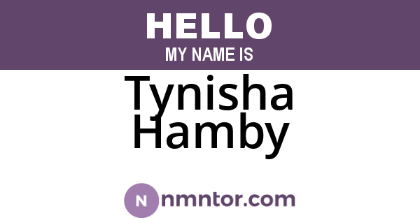 Tynisha Hamby