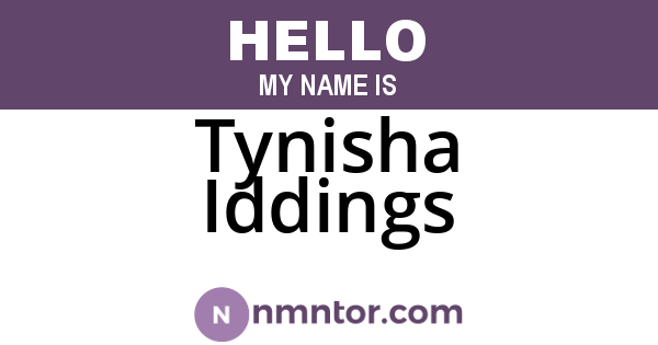 Tynisha Iddings