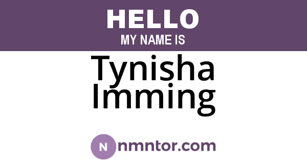 Tynisha Imming