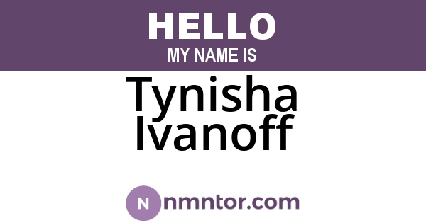 Tynisha Ivanoff