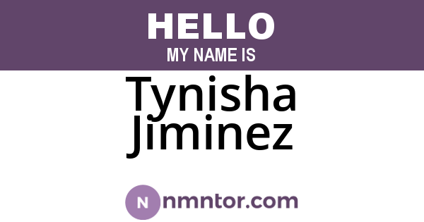 Tynisha Jiminez