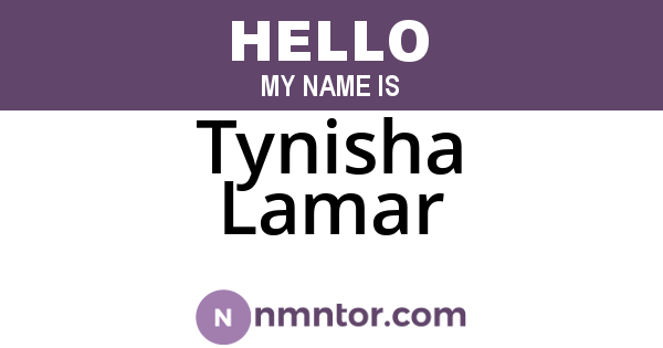 Tynisha Lamar