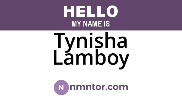 Tynisha Lamboy