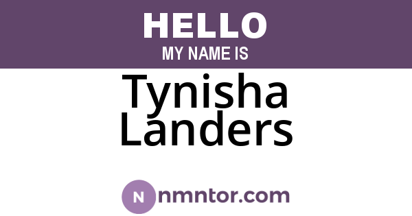 Tynisha Landers