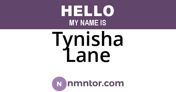 Tynisha Lane