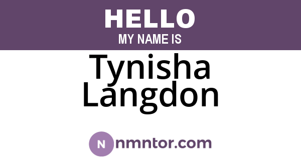 Tynisha Langdon
