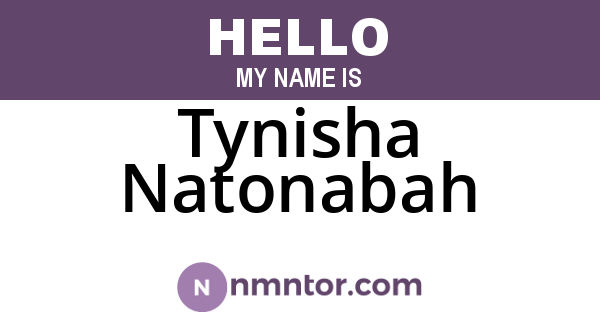 Tynisha Natonabah