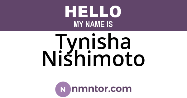 Tynisha Nishimoto