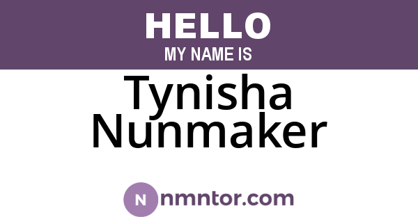 Tynisha Nunmaker