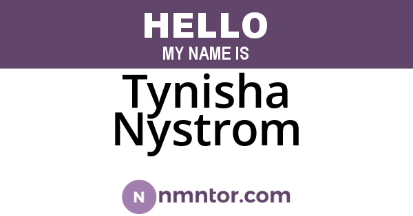 Tynisha Nystrom