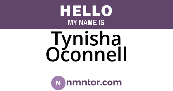 Tynisha Oconnell