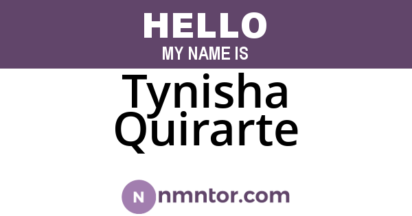 Tynisha Quirarte