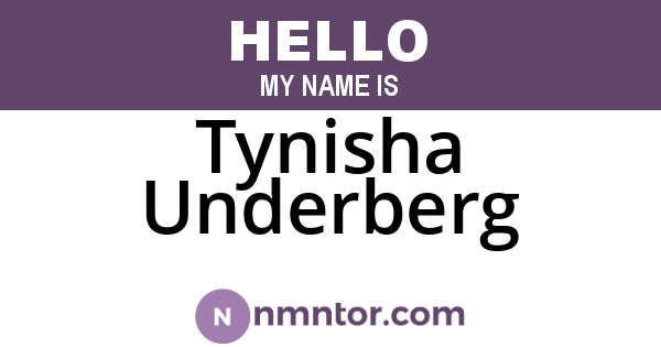 Tynisha Underberg