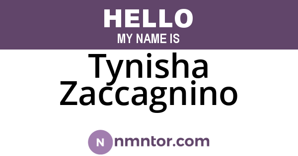 Tynisha Zaccagnino