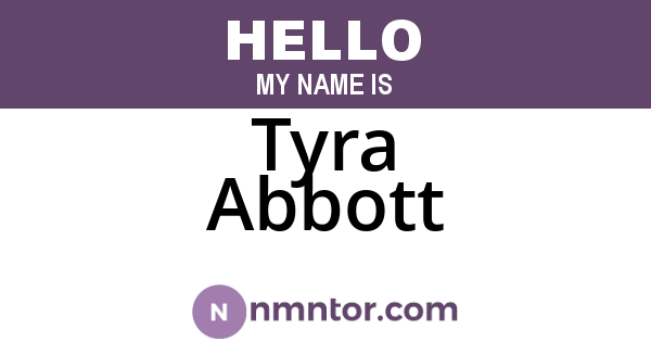 Tyra Abbott