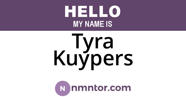 Tyra Kuypers