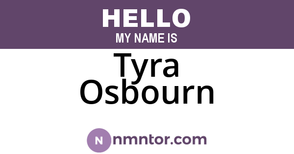 Tyra Osbourn