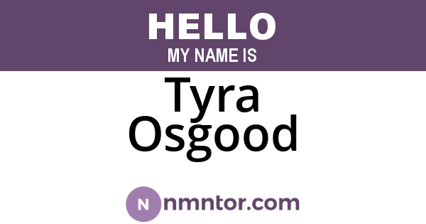 Tyra Osgood