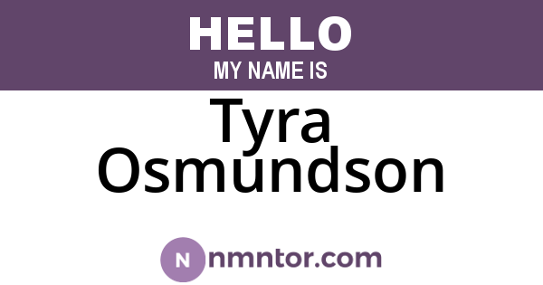 Tyra Osmundson