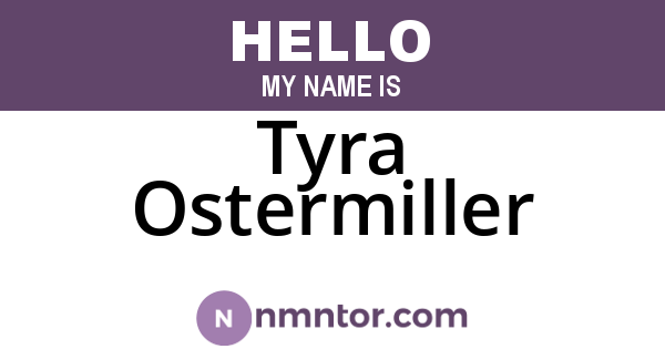 Tyra Ostermiller