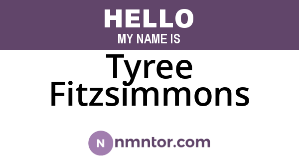 Tyree Fitzsimmons