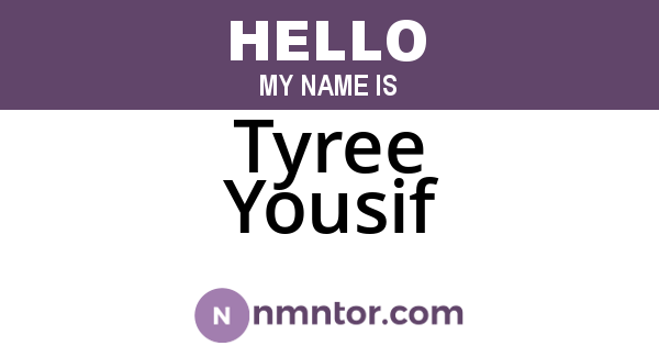 Tyree Yousif