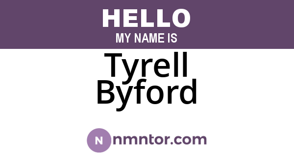 Tyrell Byford