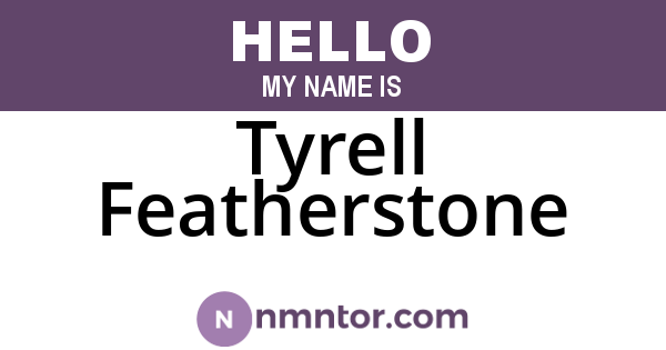 Tyrell Featherstone