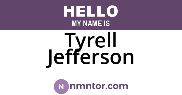 Tyrell Jefferson