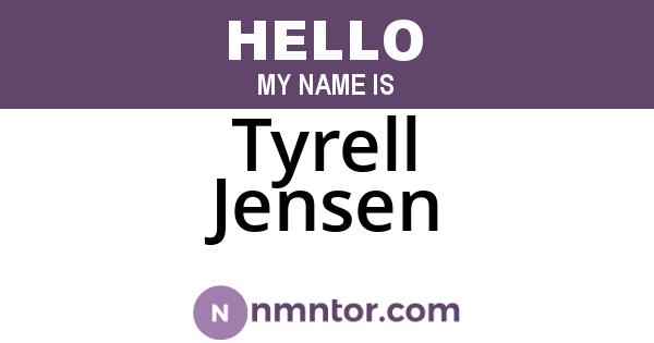 Tyrell Jensen
