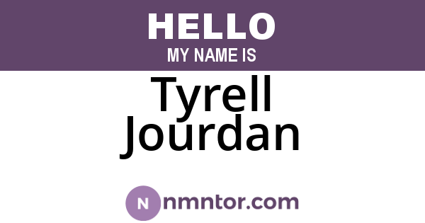 Tyrell Jourdan