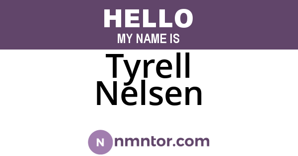 Tyrell Nelsen