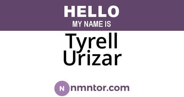 Tyrell Urizar