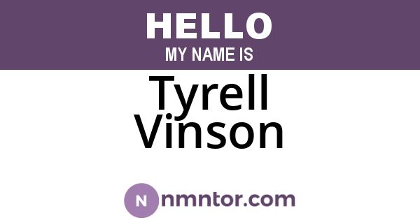Tyrell Vinson