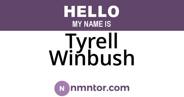 Tyrell Winbush
