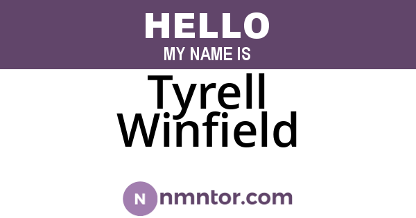 Tyrell Winfield