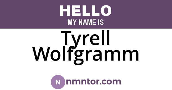 Tyrell Wolfgramm