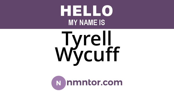 Tyrell Wycuff
