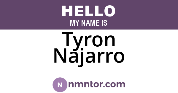 Tyron Najarro