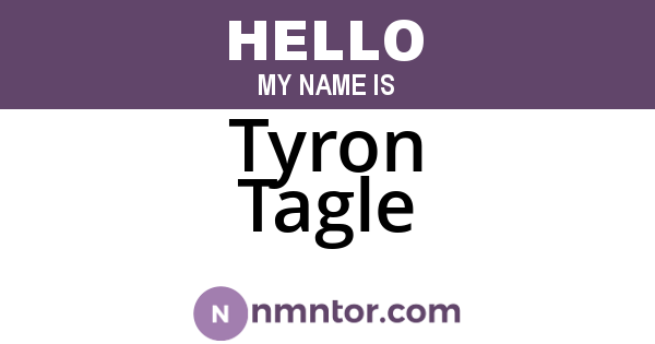 Tyron Tagle