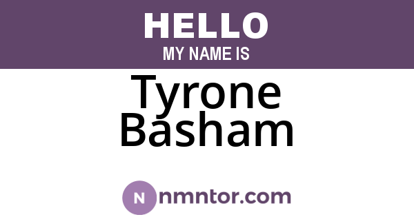 Tyrone Basham