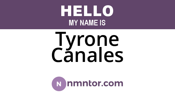 Tyrone Canales